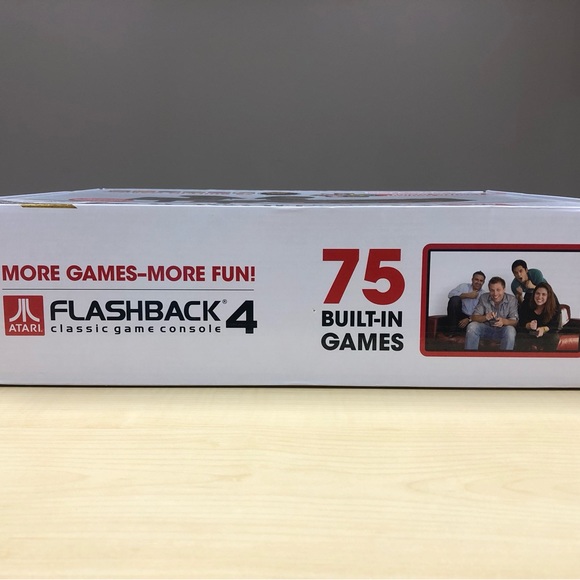 Atari Flashback 4 Classic Game Console 40th Anniversary Deluxe Edition 75 Games